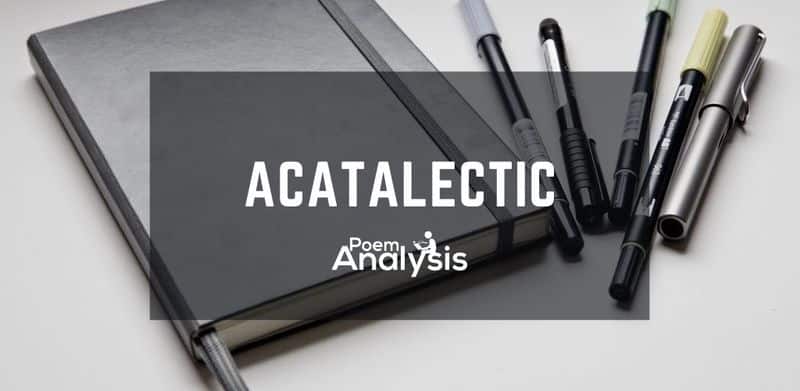 Acatalectic definition and examples