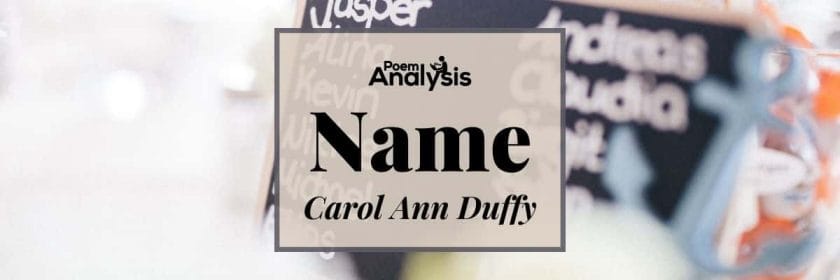 Name by Carol Ann Duffy
