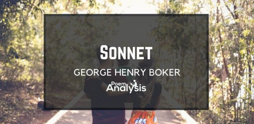 Sonnet by George Henry Boker