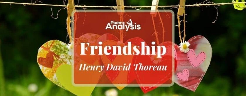 Friendship by Henry David Thoreau