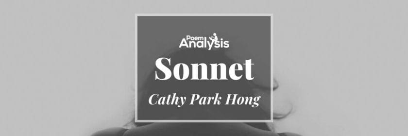 Sonnet by Cathy Park Hong
