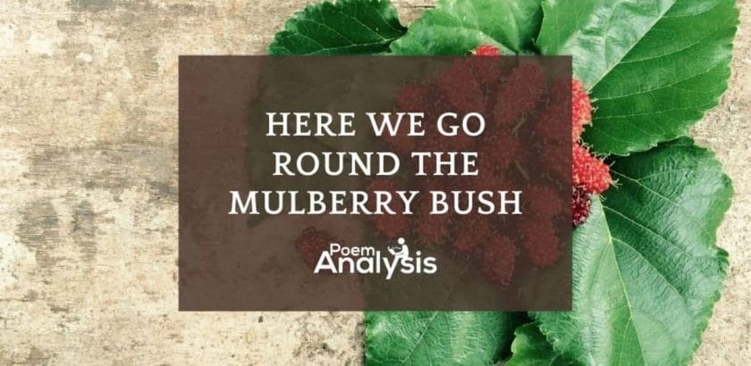 Here we go round the mulberry bush nursery rhyme