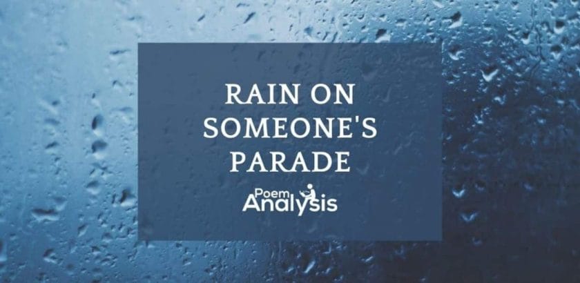 Rain on someone’s parade meaning