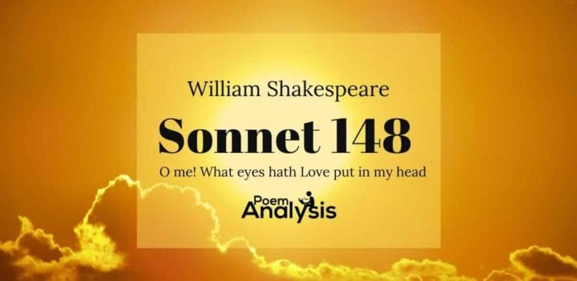 Sonnet 148 by William Shakespeare