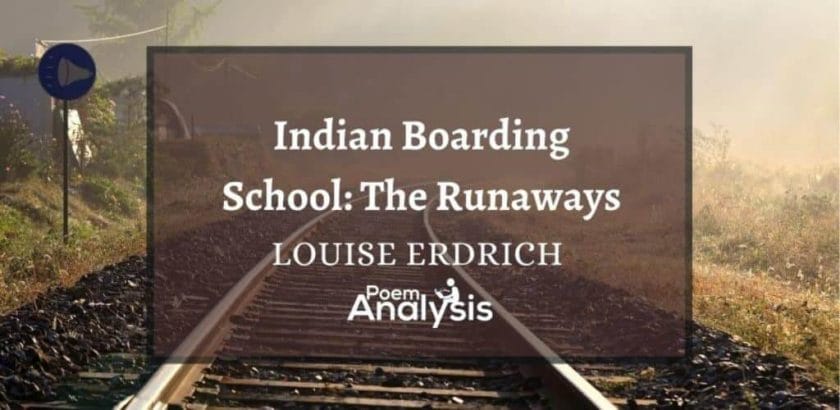 Indian Boarding School: The Runaways by Louise Erdrich