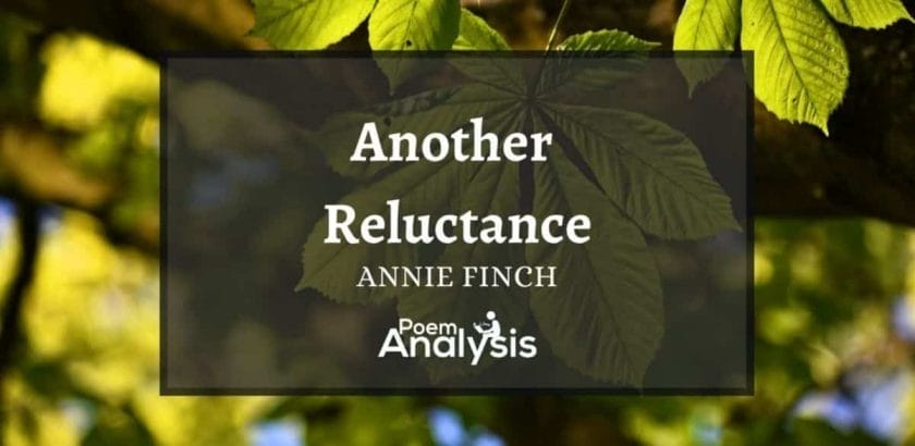 Another Reluctance by Annie Finch