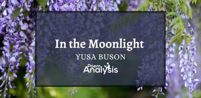 In the moonlight by Yosa Buson