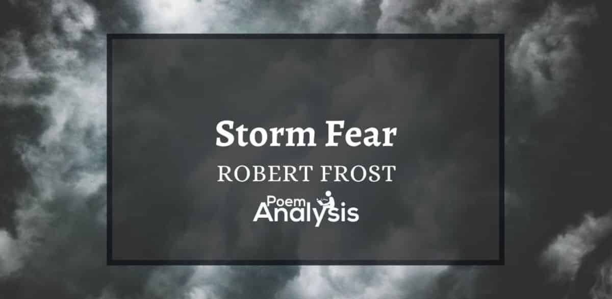 storm fear robert frost