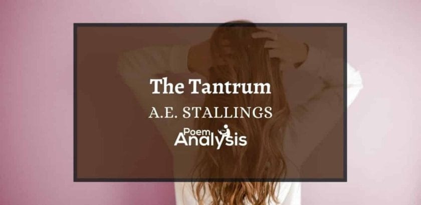 The Tantrum by A.E. Stallings