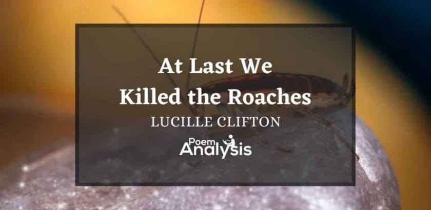 At Last We Killed The Roaches by Lucille Clifton
