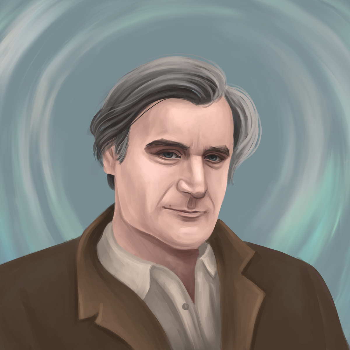 Ted Hughes Portrait