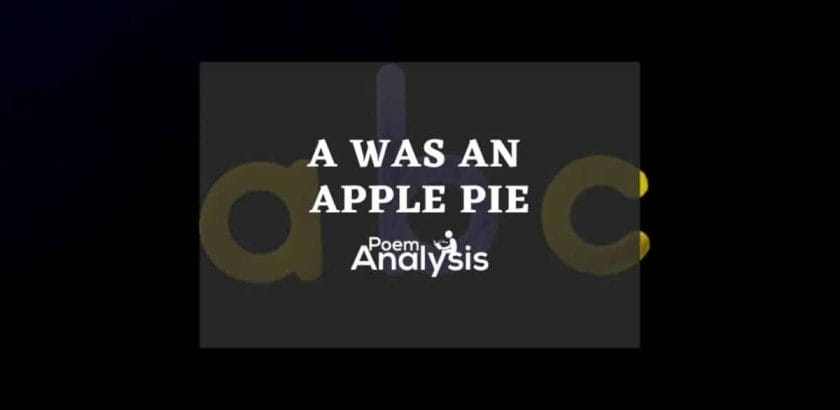 A Was an Apple Pie nursery rhyme