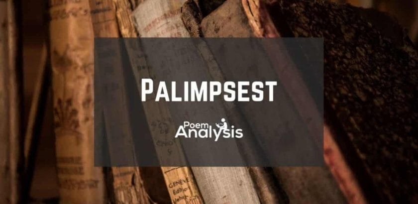 Palimpsest definition and meaning