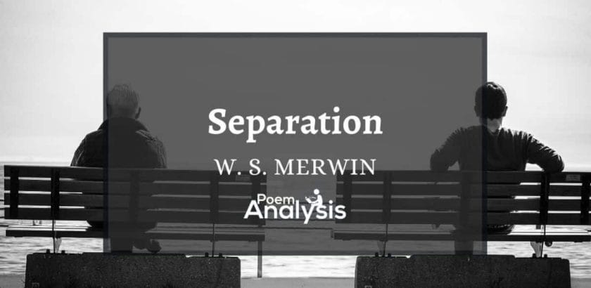 Separation by W. S. Merwin