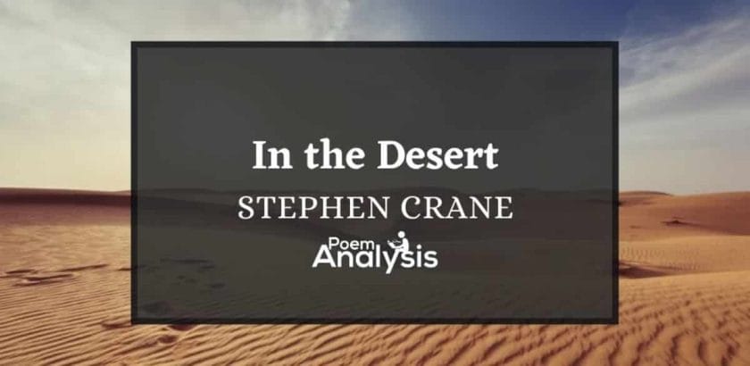 In the Desert by Stephen Crane