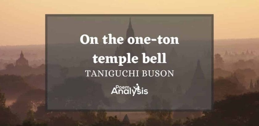 On the one-ton temple bell by Taniguchi Buson
