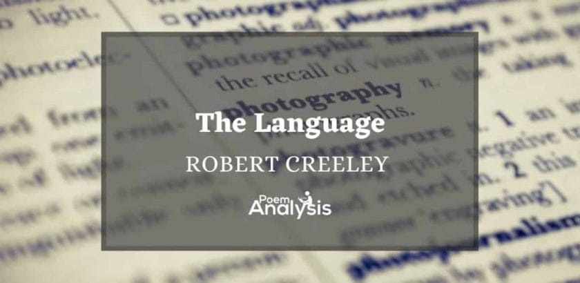 The Language by Robert Creeley