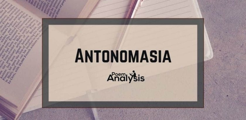 Antonomasia definition and examples