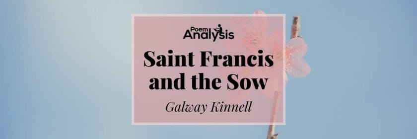 Saint Francis and the Sow by Galway Kinnell