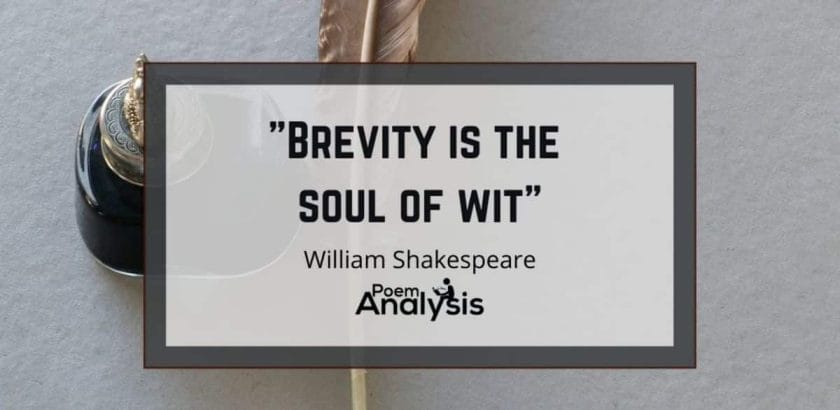 Brevity is the soul of wit Meaning