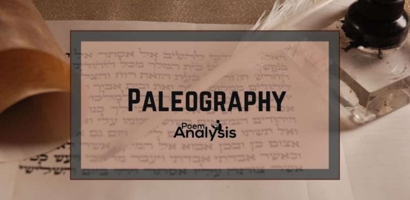 Paleography definition and examples