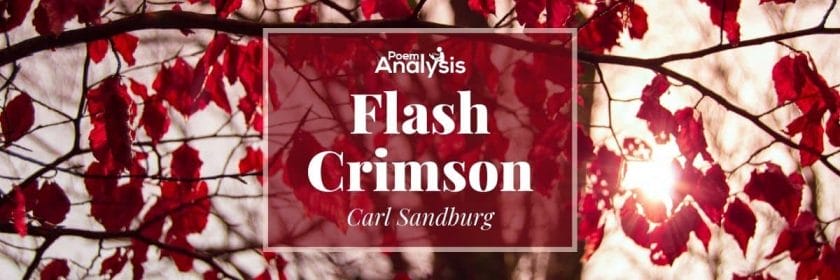 Flash Crimson by Carl Sandburg