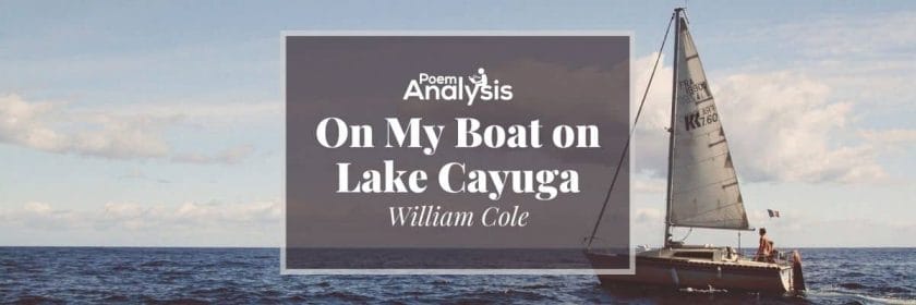 On My Boat on Lake Cayuga by William Cole