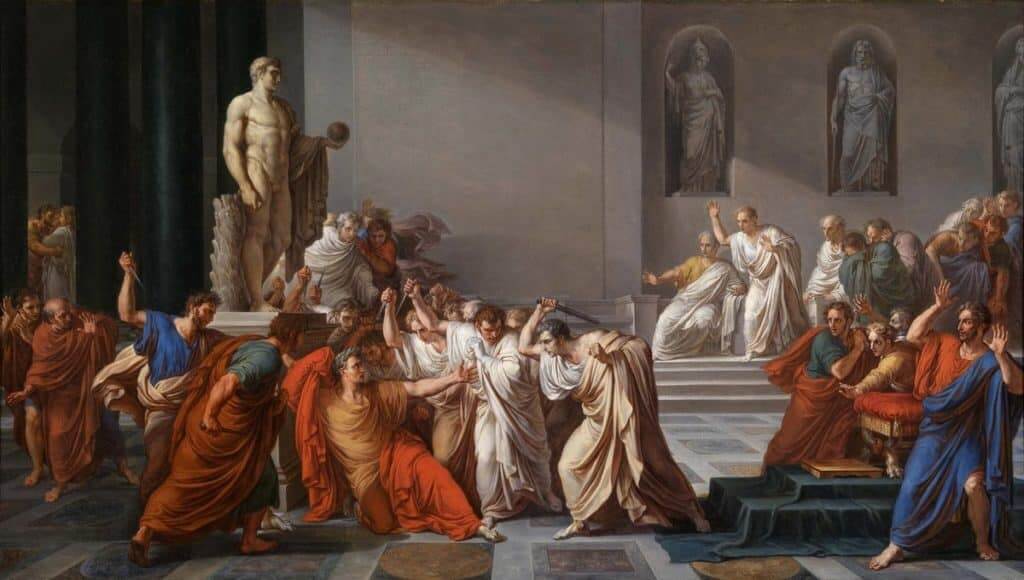 the death of julius caear by vincenzo camuccini