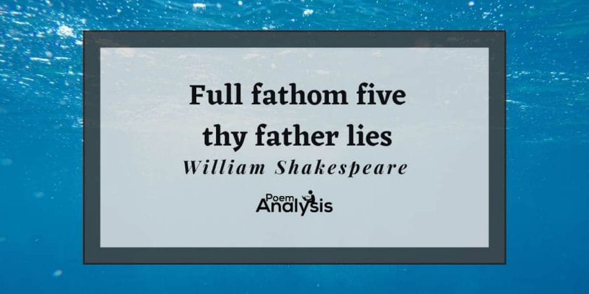 Full fathom five thy father lies meaning