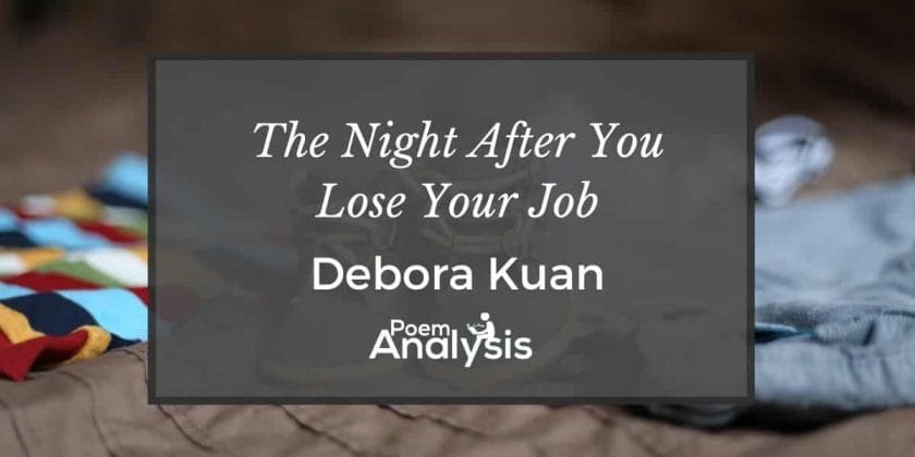 The Night After You Lose Your Job by Debora Kuan