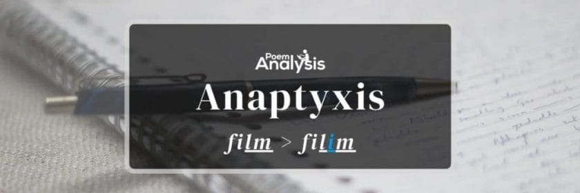 Anaptyxis definition and examples
