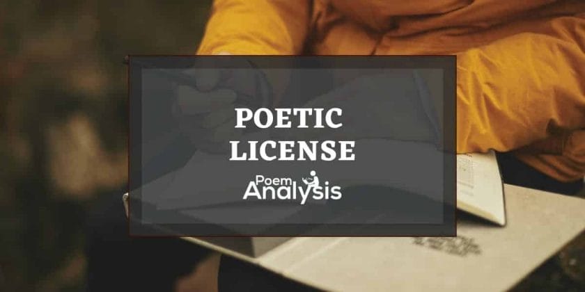 Poetic License definition and examples