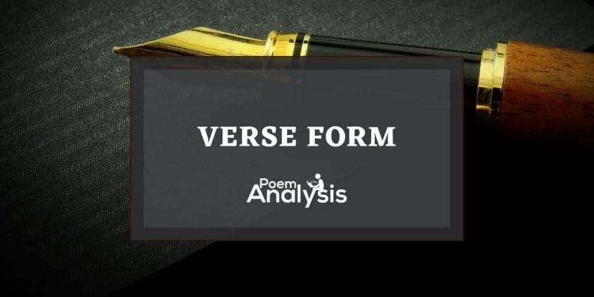 Verse Form definition and examples