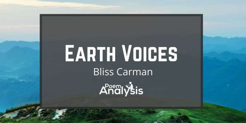 Earth Voices by Bliss Carman
