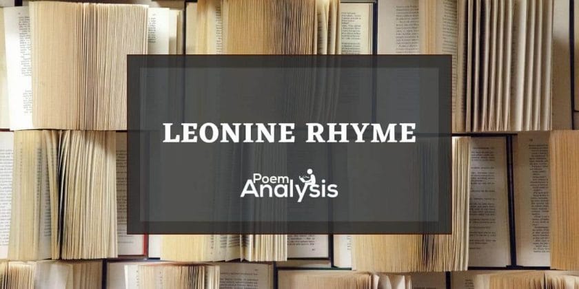 Leonine Rhyme definition and examples
