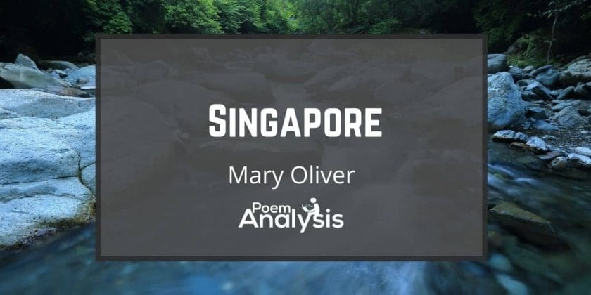 Singapore by Mary Oliver
