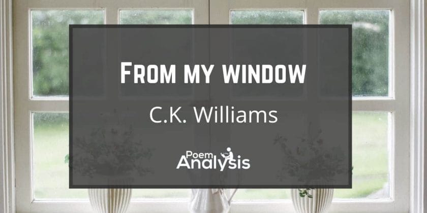 From My Window by C.K. Williams