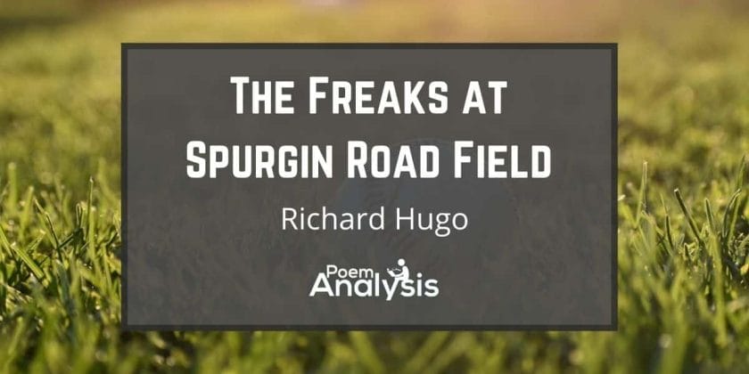 The Freaks at Spurgin Road Field by Richard Hugo