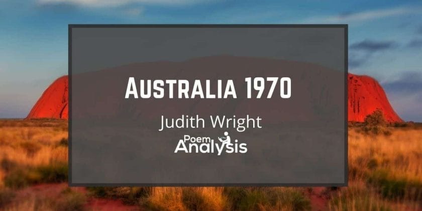 Australia 1970 by Judith Wright