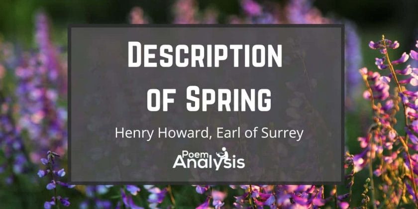 Description of Spring by Henry Howard, Earl of Surrey