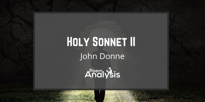 Holy Sonnet II by John Donne