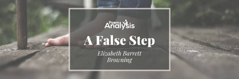 A False Step by Elizabeth Barrett Browning