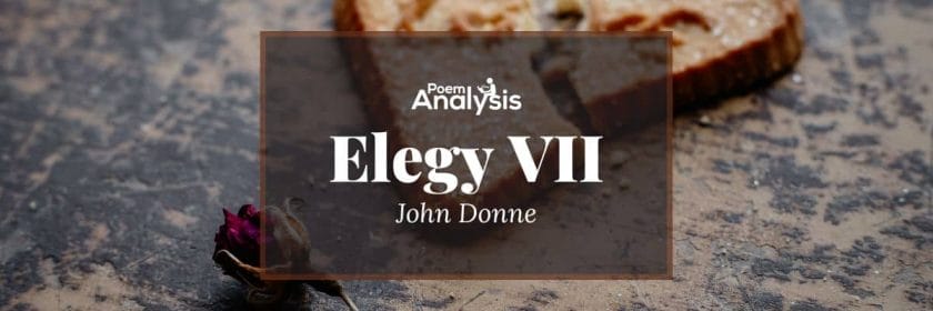 Elegy VII: Nature’s lay idiot, I taught thee to love by John Donne