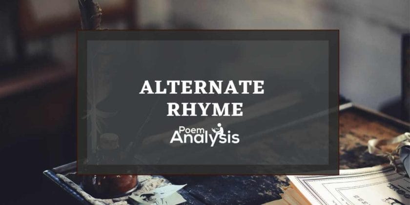 Alternate Rhyme Definition and Examples