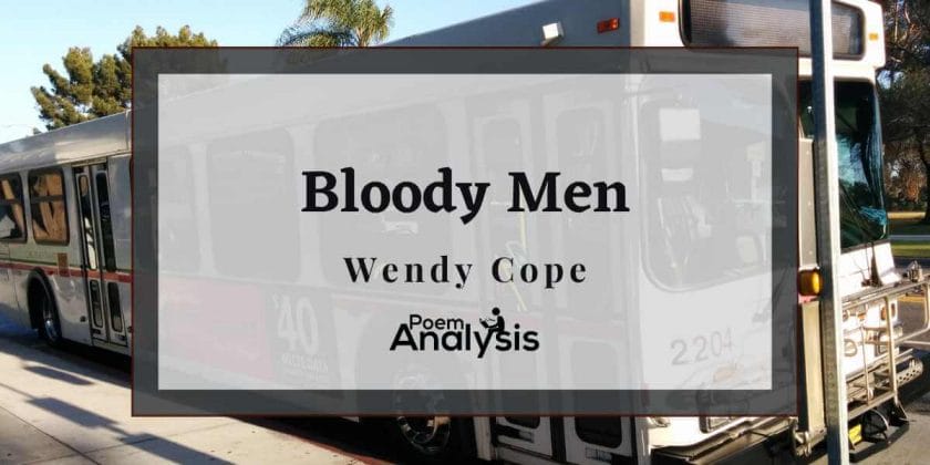 Bloody Men by Wendy Cope