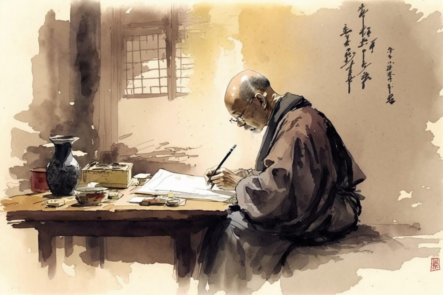 How to Write a Haiku - Japanese Watercolor