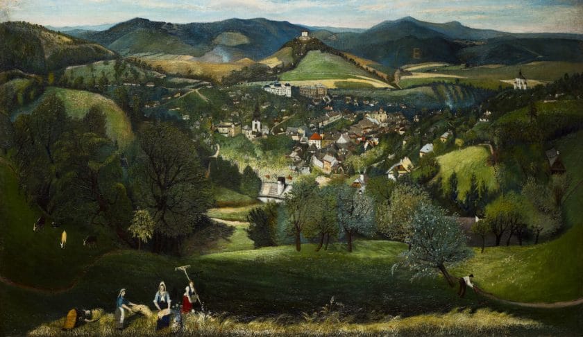 View of Selemecbánya by Csontváry Kosztka Artwork